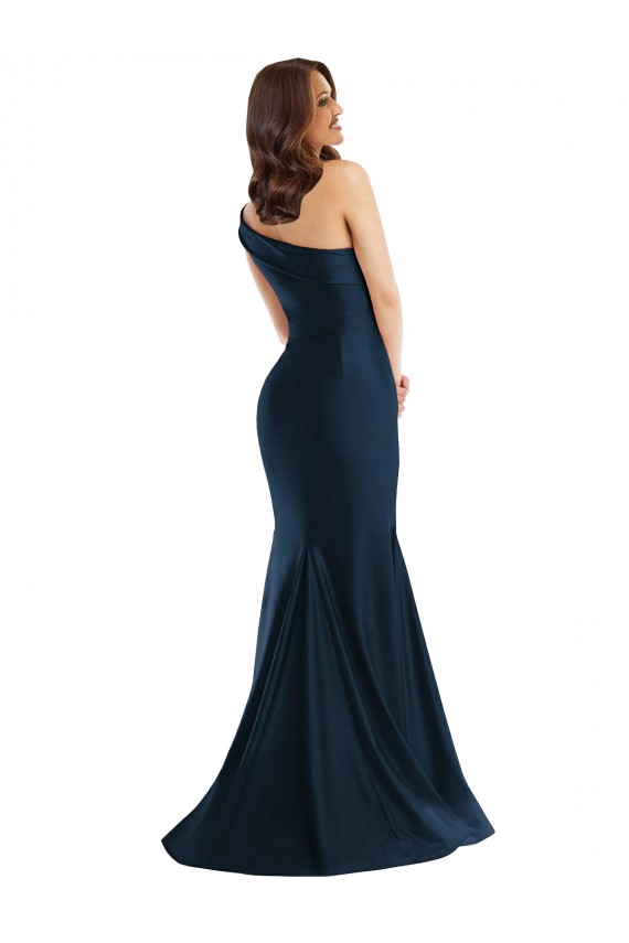 Silky Satin Light Sky Blue Sleeveless Mermaid Prom Dress Canada Manufacturer