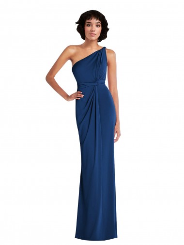 Spandex Royal Blue Sleeveless Sheath Prom Dress Canada Manufacturer